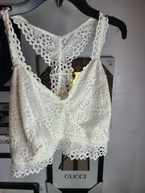 Maurices Cream Lace Bralette